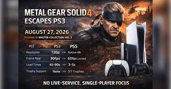 Metal Gear Solid 4 PS5 Upgrade